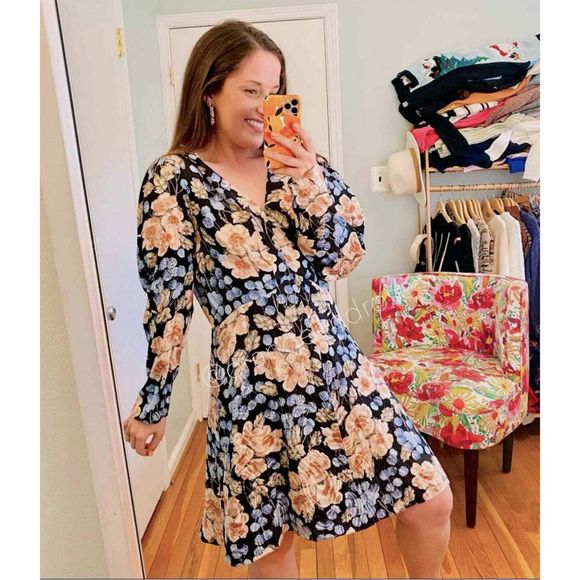 Rebecca Taylor rose silk mini dress - Picture 2 of 4